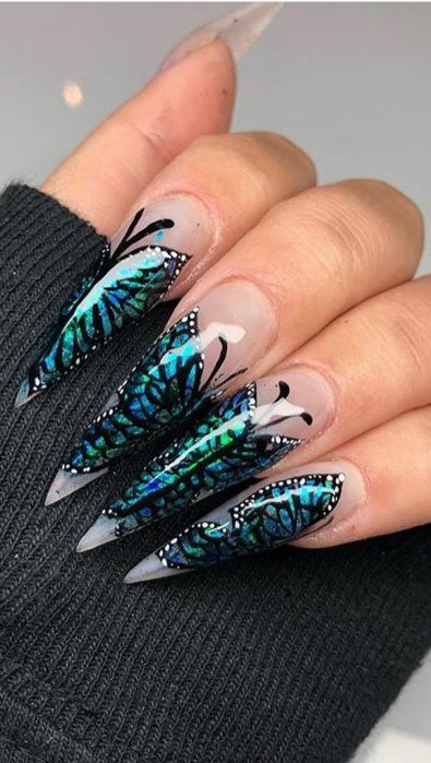 Top 40+ Coffin Nails Ideas For This Summer- 2021 - Page 18 of 40