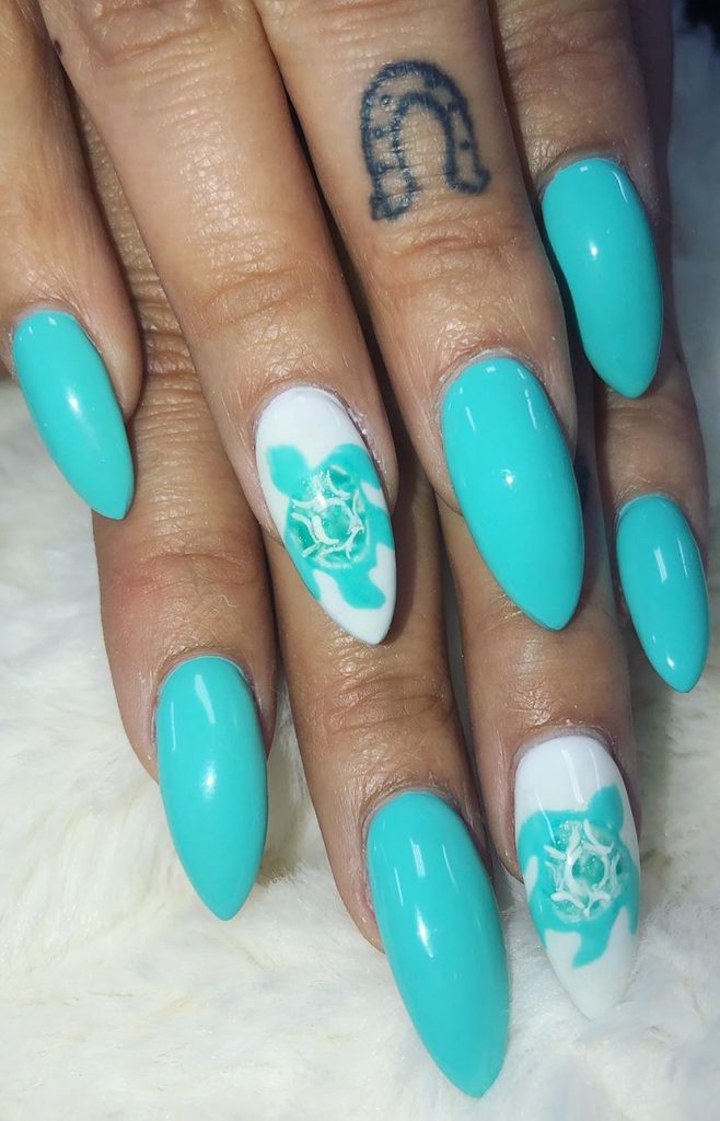 40+ Best Coffin Nail & Gel Nail Designs For Summer 2021 Page 35 of
