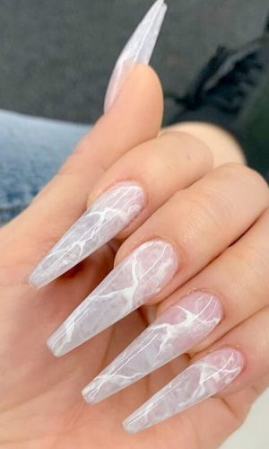 Top 40+ Coffin Nails Ideas For This Summer- 2021 - Page 10 of 40
